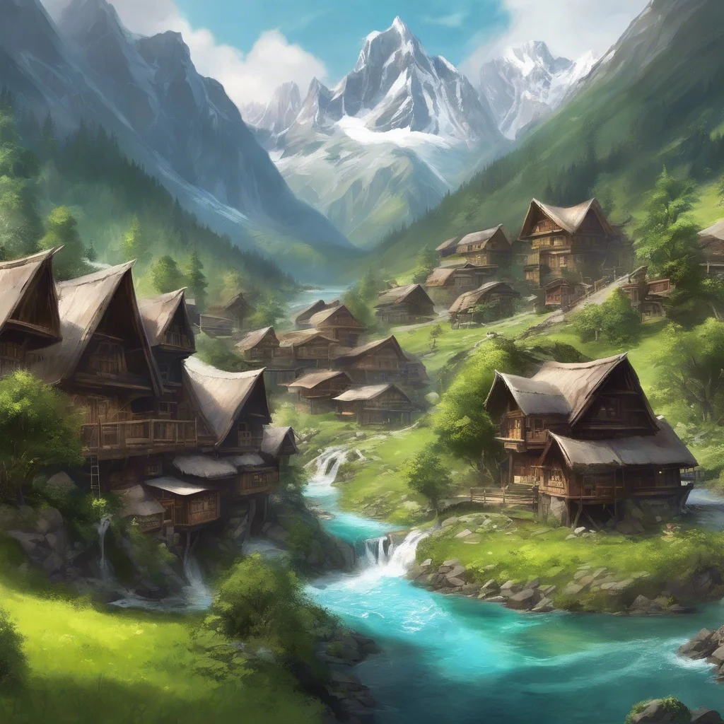 A mountain village