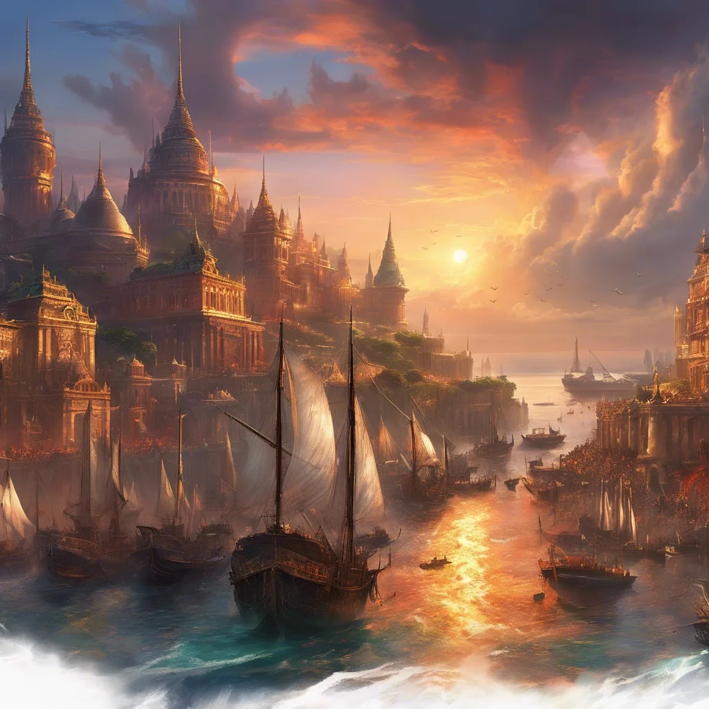 Ships at a city docks
